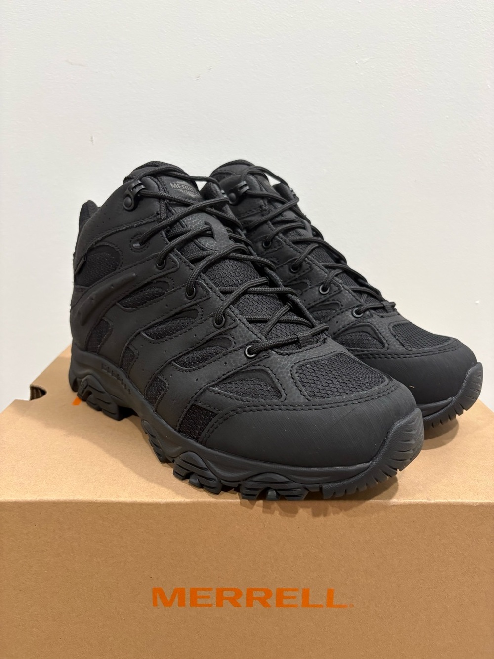 Merrell Moab 3 tactical mid boots. Wide width